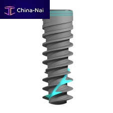 Cylindro-conical dental implant Cyclone dental implanttitaniumtaperedinternal hexagon