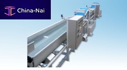 Water washing line SBW seriesautomaticfor the food industrywith belt conveyor