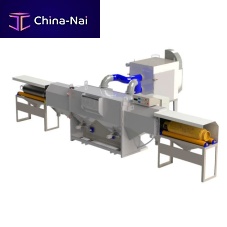 Overhead conveyor shot blasting machine for cylindersautomatic