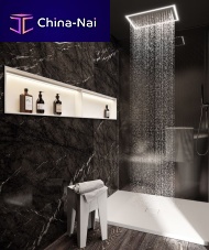 Rectangular shower base MINIMUMabove floorSolid Surfacecustom