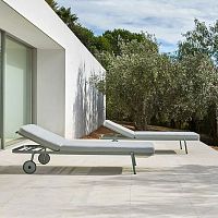 Contemporary sun lounger NAOSunbrella®metaladjustable backrest