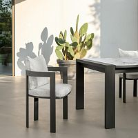 Contemporary chair ARGO gardenindoorfabric