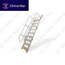 Access stepladder for airplane