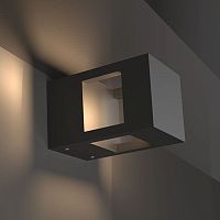 Contemporary wall light FORTRESSoutdoortempered glass facingaluminum