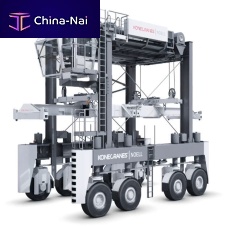 Container handling straddle carrier electricdiesel engine