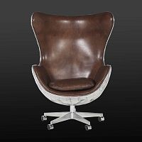 Contemporary armchair POL-MAR0089leatheraluminumwing