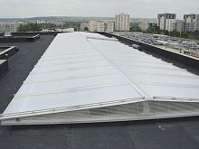 Polycarbonate roof panel Politram Concept 16 et 32 mmwith aluminum frame