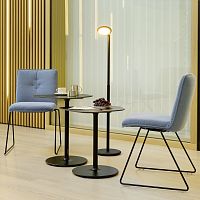 Contemporary chair BATCHindoorfeltmetal base