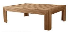 Contemporary coffee table REEDEDteakrectangularhome
