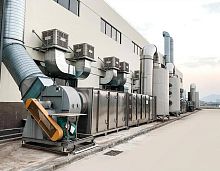Gaseous waste treatment plant