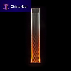 Original design light column FLAME ESSENZA VL 03glassLEDindoor