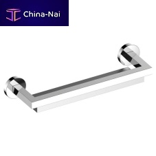 Wall-mounted shelf 19058contemporarychromed metalfor hotel