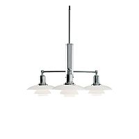 Contemporary chandelier PH 2/1 STEMglasschrome-plated brassincandescent