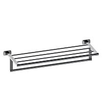 Towel ring with rodswall-mountedmetal