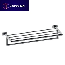 Towel ring with rodswall-mountedmetal