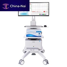 Computer-based urodynamic system (MORVID) Morpheus® UHD Video on casterswith pelvic electromyographywith printer