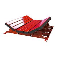Conveyor belt loading station impact bed