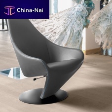 Contemporary armchair LOBSTERleatherchromereclining