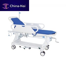 Patient transfer stretcher trolley YXZ-E-1manualwith side railswith IV pole