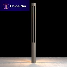Contemporary light column FORTRESSextruded aluminumLEDoutdoor