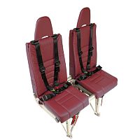 Helicopter seat crewfor pilotleather