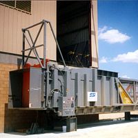 Mixed waste compactor 2500 seriesscrapstationaryfor transfer stations