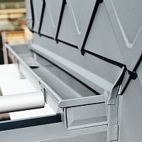 Aluminum roof gutter BOXsquaremaintenance-free