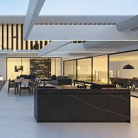 Outdoor kitchen N2 DEKTON KELYAcontemporaryengineered stonestainless steel