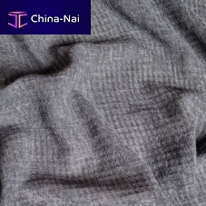 Plain sheer curtain fabric ZORA linenrecycled polyesterweave