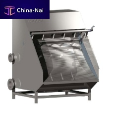 Wastewater treatment screener 0.5 - 6 mmsolid/liquidperforated sheet metal