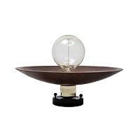 Contemporary ceiling light BEETLEroundbrasswooden