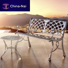 Traditional garden bench SANTA CLARA aluminumwith backrestwith armrests