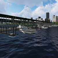 Dock finger SHADED