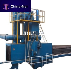 Roller conveyor shot blasting machine HP seriesfor profilesfor pipe