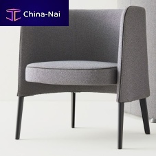 Contemporary armchair AGORfabricleathermetal