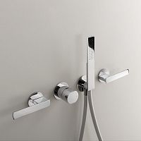 Double-handle shower mixer tap AYL35wall-mountedbuilt-inthermostatic
