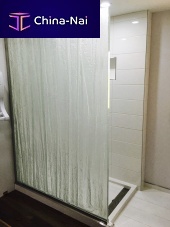 Fixed shower screen swingilluminated