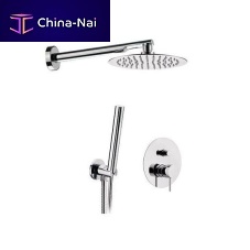 Wall-mounted shower set 17BUMTX20contemporarywith hand showerrain