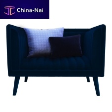 Contemporary armchair Azuritevelvetcottoncustom