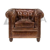 Chesterfield armchair ART. 1259-0000 seriesleathersolid woodhandmade