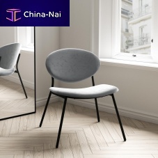 Contemporary armchair WAY XLfabricgraywhite