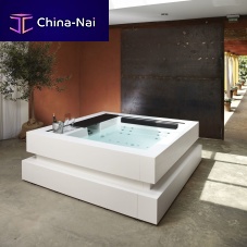 Above-ground hot tub CUBEsquare4-seateroutdoor