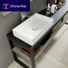Countertop washbasin C002ceramicwith counterrectangular