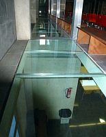 Glass deck slab for girder-slab floorsfor building