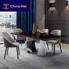 Contemporary chair SHELLindoorfabricwooden base