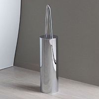 Brass toilet brush FOLD chromefloorpolished
