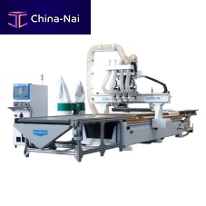 3-axis machining center ELECNC-1325 4Sswiveling-spindlewith moving tablefor wood