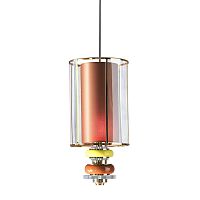 Pendant lamp 7289nickel-plated brassPlexiglas®contemporary
