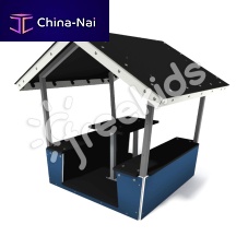 Playground playhouse floor-mounted