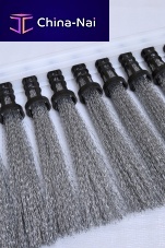 Cassette sweeper brush for airport runwaymetal